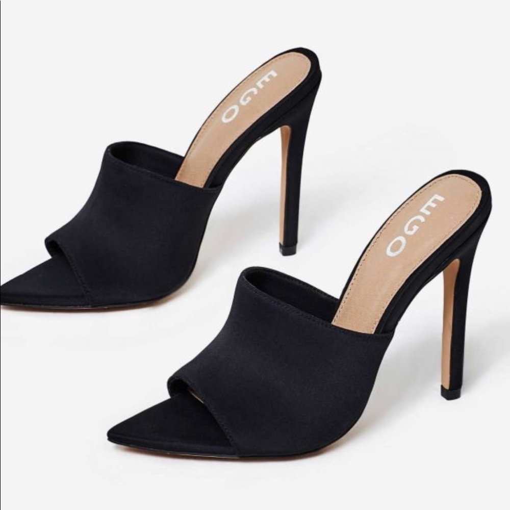 Egoofficial Brianna pointed toe lycra mule